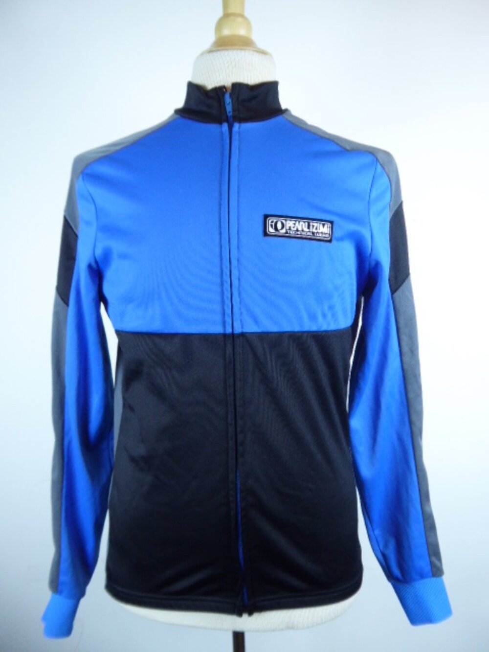 PEARL IZUMI blue black ZIP CYCLING JACKET Jersey L